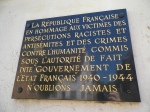 plaque from the French Government